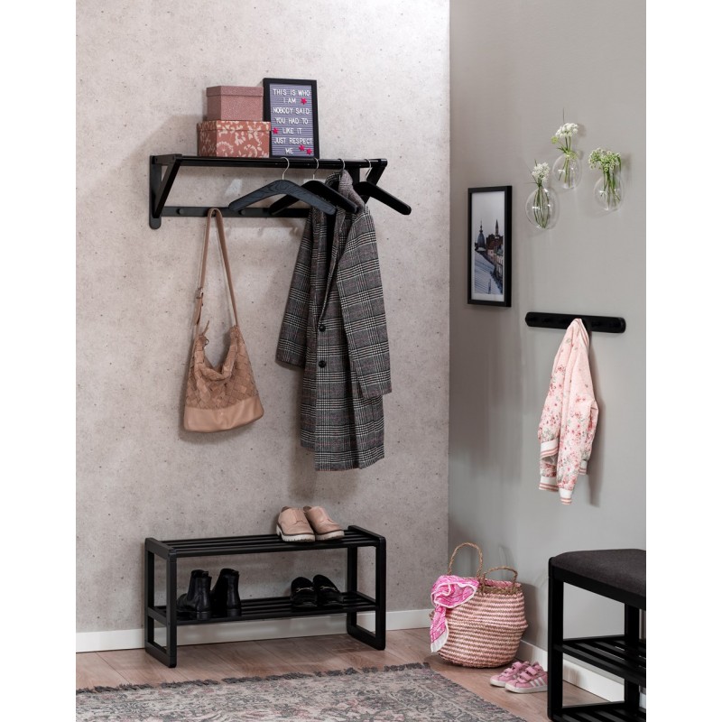 RO Met Shoe Rack Black